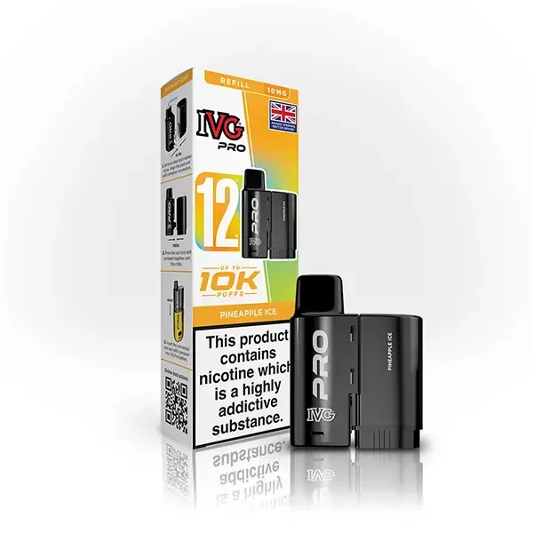 IVG Pro 12 Prefilled Pod - 10mg | Pineapple Ice